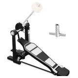 Single Bass Drum Pedal, Kick Drum Pedal for Drum Set Instrument, Single-Chain Drum Foot Pedal for Beginner and Pro Drummers - Retail: $19