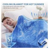 Guohaoi Cooling Throw Blanket for Hot Sleepers,Decortive Tie Dye,Arc-Chill Q-Max0.5Cool Fiber,100percent Oeko-Tex Certified,Lightweight Summer Cool Blanket for Ultra Cold Breathable,Keep Cool,60ftftx9