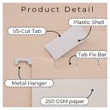 Y YOMA Legal Size - 24 Pack Colored Hanging File Folders Decorative Hanging Folder Cute Pretty File Folder for Filing Cabinet Office Home with 15-Cut Adjustable Tabs, Soft Color - Retail: $23