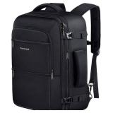 Vancropak Carry On Backpack, 40L Expandable Extra Large Travel Backpack, Flight Approved Water Resistant Luggage Suitcase Daypack, Lightweight College Business Weekender Bag for Men and Women, Black -