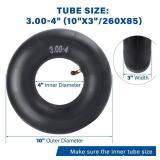 LotFancy 3.00-4 Inner Tube for Razor E300 E300S E325 (Version 1-40) Scooters, Pocket Rocket, Angled Valve, 10\x3\in 260x85 Replacement Electric Scooter Tube for EVO 500 800 1000 - Retail: $2,443in