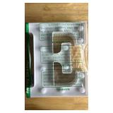 Pooqla LED Marquee Letter Lights Sign, Light Up Alphabet Letter for Home Party Wedding Decoration E - Retail: $9