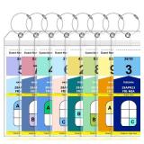 8 Pack Luggage Tags Travel Essentials and Cruise Essentials for NCL, Princess, Carnival, Royal Caribbean and Celebrity Cruise Ships by SEAVILIA - Retail: $6