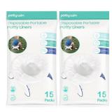 30 Counts Disposable Potty Liners Compatible with OXO Tot 2-in-1 Go Potty, Potty Refill Bags for Toddler Travel, Universal Potty Bags Fit Most Potty Chairs and Travel Potty - Retail: $13