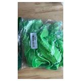 Womenfts Rave Outfits Cutout Fishnet Top High Waisted Booty Shorts Bottom Choker 3 Pieces Babydoll Lingerie Nightwear Festival Clothes Fluorescent Green Small - Retail: $26