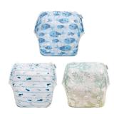 ALVABABY Swim Diapers 3pcs Reusable and Adjustable 0-2 Years Baby Boy Girl 3SWY02 - Retail: $15