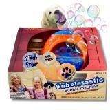 Bubbletastic Bacon Bubble Machine for Dogs - with Free 8oz. Bottle of Bacon Bubbles! EMPTY BUBBLES - Retail: $36