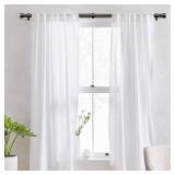 IFELS Heavy Duty Curtain Rods for Windows 66 to 120 Inch, 1 Inch Bronze Window Curtain Rod for Bedroom, Living Room, Outdoor, Adjustable Easy Install Long Modern Curtains Rods(A1,Bronze,30\-120\in) - 