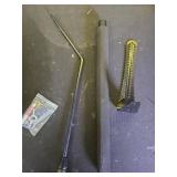 Buzzlett 37\ Grass Whip with Double-Edged Serrated Blade, Grass Cutter Hand Tool, Manganese Steel Manual Weed Cutter, Sturdy and Durable, Cut Tall Grass and Overgrown Weeds - Retail: $22in