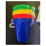 Rainbow Stack Sand Pail Set with Handles - Retail: $12