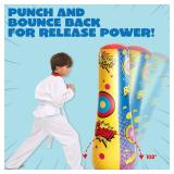JOYIN Punching Bag for Kids, 47 Inches Kids Double-Sided Inflatable Punching Bag with Bounce-Back Action(1 Pcs) - Retail: $20