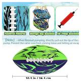 Pool Football and Water Football 2 Pack | 10.6in Oversized Beach Toys with Enhanced 3-Layer Grip | for Swimming Pool, Beach Games and Family Fun | Includes Pump, Net Bag and Gift Box (Kids Ages 8-12) 