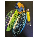 Pool Football and Water Football 2 Pack | 10.6in Oversized Beach Toys with Enhanced 3-Layer Grip | for Swimming Pool, Beach Games and Family Fun | Includes Pump, Net Bag and Gift Box (Kids Ages 8-12) 