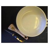 SENSARTE Nonstick Ceramic Frying Pan Skillet, 9.5 Inch Omelet Pan, Healthy Non Toxic Chef Pan, Induction Compatible Egg Pan with Heat Resistant Handle, PFAS-Free - Retail: $26