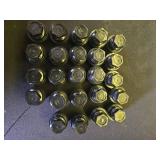 Set of 24, 15646250 Wheel Lug Nut Cap Black Plastic Covers Thread M27X2.0 for Sliverado Sierra 1500 Yukon Avalanche Suburban Express 1500 C1500 K1500 Escalade Traverse Yukon Dual Thread Lug Nuts - Ret