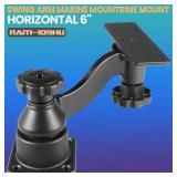 RAM-109HU Horizontal 6\ Swing Arm Marine Mount for Fishfinders and Chartplotters - Universal Fit for Garmin, Humminbird, Lowrance and More - Retail: $72in