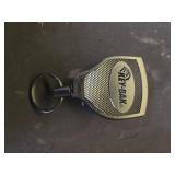 KEY-BAK SUPER48 HD 8oz. Locking Retractable Keychain, 48\ Stainless Steel Cable, Black Polycarbonate Case, Steel Belt Clip, Oversized Split Ring - Retail: $16in