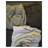 Neer 3 Pack Womenfts Cargo Sweatpants Wide Leg Baggy Elastic Drawstring Pants Casual Cotton Athletic Joggers with 4 Pockets(Black, Dark Gray, Light Gray,Medium) - Retail: $54