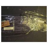BAGSMART TSA Approved Toiletry Bag, 2 Pack Clear Makeup Cosmetic Bag Organizer, Quart Size Travel Bag for Toiletries, Carry-on Travel Accessories Essentials, Black-2pcs - Retail: $9