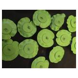 Happy Trees 12 Pcs Artificial Floating Foam Lotus Flower with Water Lily Pad, Lifelike Ornanment Home Garden Pond Decor Indian Decorations Return Gifts - Retail: $14