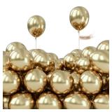 PartyWoo Metallic Desert Gold Balloons, 50 pcs 5 Inch, for Balloon Garland Arch, Party Decorations, Birthday, Wedding, Gold-G128 - Retail: $6