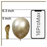 PartyWoo Metallic Desert Gold Balloons, 50 pcs 5 Inch, for Balloon Garland Arch, Party Decorations, Birthday, Wedding, Gold-G128 - Retail: $6