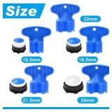 28 pcs Faucet Cache Aerators with 5 Pcs Faucet Aerator Key Cache Aerators Replacement Inserts for Sink M16.5 18.5 21.5 24 mm for Bathroom or Kitchen - Retail: $10