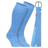Baseball Socks and Belt Combo Set Cotton Boys Adjustable Baseball Softball Socks and Belt for Boys Girls - Retail: $17