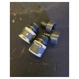 Vego Garden Hose Fitting Quick Connector Set with Water Stop and Lock Feature Quick Release Kit Hose Fittings and Adapters- V1 Set of 4 - Retail: $13