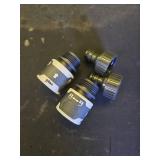 Vego Garden Hose Fitting Quick Connector Set with Water Stop and Lock Feature Quick Release Kit Hose Fittings and Adapters- V1 Set of 4 - Retail: $13