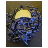 PartyWoo Navy Blue Balloons 140 pcs Different Sizes Pack of 18 12 10 5 Inch Pearl Dark Blue Balloon Arch Kit Garland for Graduation Wedding Baby Shower Birthday Party Decorations Blue-Z90 - Retail: $1
