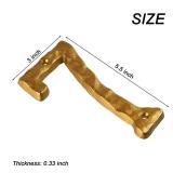 HILAZA House Number 7 for Outside, 5.5 Inch Cast Iron Metal Home House Address Numbers, Golden - Retail: $7