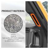 RAZPOY for Bronco A-Pillar Air Vent Trim, Air Conditioning Side Outlet Vent Cover Compatible with 2021-2023 Ford Bronco Interior Accessories, Orange - Retail: $22