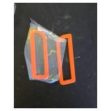 RAZPOY for Bronco A-Pillar Air Vent Trim, Air Conditioning Side Outlet Vent Cover Compatible with 2021-2023 Ford Bronco Interior Accessories, Orange - Retail: $22