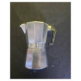 Primula Classic Stovetop Espresso and Coffee Maker, Moka Pot for Italian and Cuban Café Brewing, Greca Coffee Maker, Cafeteras, 12 Espresso Cups, Silver - Retail: $34