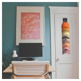 YVYAVGE 2 PCS Wall Mounted Hat Organizer - Strong Adhesive Multilayer Baseball Cap Rack Holds 20 Hats, Space-Saving Storage for Closet Door and Bedroom (Black) - Retail: $13