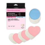 Bamboobies Nursing Pads, Ultra-Soft Velour, Reusable, Washable and Leak-Proof, 6 Ultra-Thin and 2 Overnight Pads for Breastfeeding - Retail: $17
