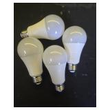 Aovpex Dusk to Dawn LED Outdoor Light Bulbs, 13W 1100LM(100W Equivalent), A19 Sensor LED Bulb, E26 3000K Soft White Day Night Bulbs, Auto ONOff, Sensor Lighting for Porch Garage Front Door, 4 Pack - R