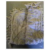 Beatrice Home Fashions Medallion Chenille Bedspread, King Sham, Charcoal - Retail: $18