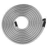Yanwoo 304 Stainless Steel 20 Feet Garden Hose with Female to Male Connector, Water Hose, Metal Hose, Outdoor Hose (20ft) - Retail: $21