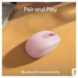 Logitech M196 Bluetooth Wireless Mouse, Compact and Portable Mouse for Laptops, Tablets and More, 12-Month Battery, Smooth Tracking, Compatible with PC and Mac, Windows and macOS - Rose - Retail: $15
