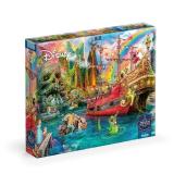 Ceaco - Sapphire Select - Disney - Aimee Stewart - Peter Pan Mermaid Lagoon -1000 Piece Jigsaw Puzzle  Challenging and Fun  Blue Core Puzzle Board  Giftable Display Box - Full Size Poster Includ