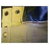 Estelar Textiler Navy Blue and Sage Green Ombre Blackout Curtains 84 Inch Length 2 Panels Set,Thermal Insulated Gradient Drapes for Bedroom,Full Room Darkening Grommet Curtains for Living Room,52Wx84L