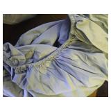 Amazon Basics Lightweight Super Soft Easy Care Wrinkle Free Microfiber 2 Piece Bed Sheet Set, Twin, Dutch Blue, Solid, Kids, Men and Women Bedding JUST SHEETS - Retail: $15