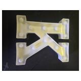 Pooqla LED Marquee Letter Lights, Warm White and Cool White Decorative Lighted Letters, Light Up Alphabet Letters for Boys Girls, Party, Wedding, Bar, Night Light, Birthday Decoration, Letter K - Reta