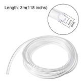 uxcell PVC Hose Tube, 4mm(0.15\) ID x 6mm(0.23\in) OD 3 Meter 9.8ft Clear Vinyl Tubing, Plastic Flexible Water Pipe - Retail: $7in