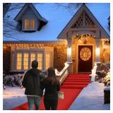 Red Carpet Runner for Party,140GSM 2.6FTx15FT Carpet Party Decorations Runway Rug for Prom Felt Non-Woven Fabric, Runner Rug for Wedding Ceremony Hollywood Theme Party - Retail: $14