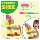 Cinco De Mayo Donkey Pinata for Kids Birthday Party, (13 x 20 x 5 in.) for Fun Fiesta Taco Party Supplies, Luau Event Photo Props, Mexican Theme Decoration, Carnivals Festivals, Taco Tuesday Event Hea