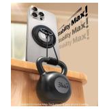 andobil [2025 Upgraded] Double-sided Magnetic Phone Grip for MagSafe [Sability Max] Strong Magnetic Phone Ring Holder Compatible with MagSafe Accessories, iPhone 16 Plus 15 14 13 12 Pro Max Mini Black