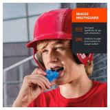 Shock Doctor Adult Braces Strapless Mouthguard, Adult , only top braces,Blue - Retail: $15